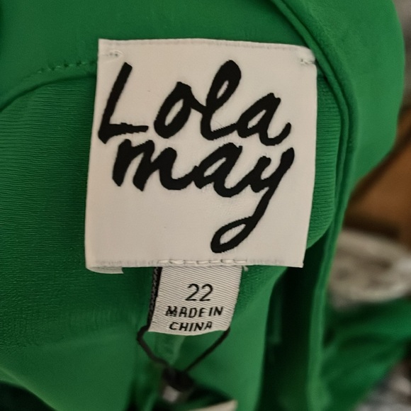 LOLA MAY Women's Plus Tailored Trousers Size 22 In Green - Picture 7 of 9